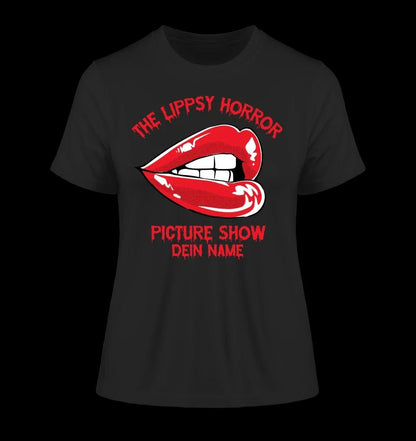 The Spooky, Ducky oder Lippsy Horror Picture Show + Name • Ladies Premium T-Shirt XS-2XL aus Bio-Baumwolle für Damen • Exklusivdesign • personalisiert • Halloween