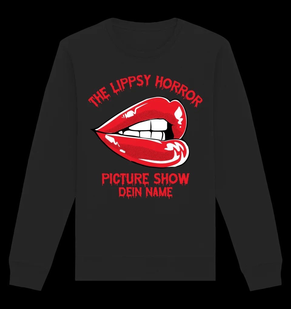 The Spooky, Ducky oder Lippsy Horror Picture Show + Name • Unisex Sweatshirt Bio-Baumwolle in 4 Farben XS-3XL • personalisiert