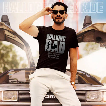 The Walking Dad 1 • Unisex Premium T-Shirt XS-5XL aus Bio-Baumwolle für Damen & Herren • Motivprodukt • personalisiert