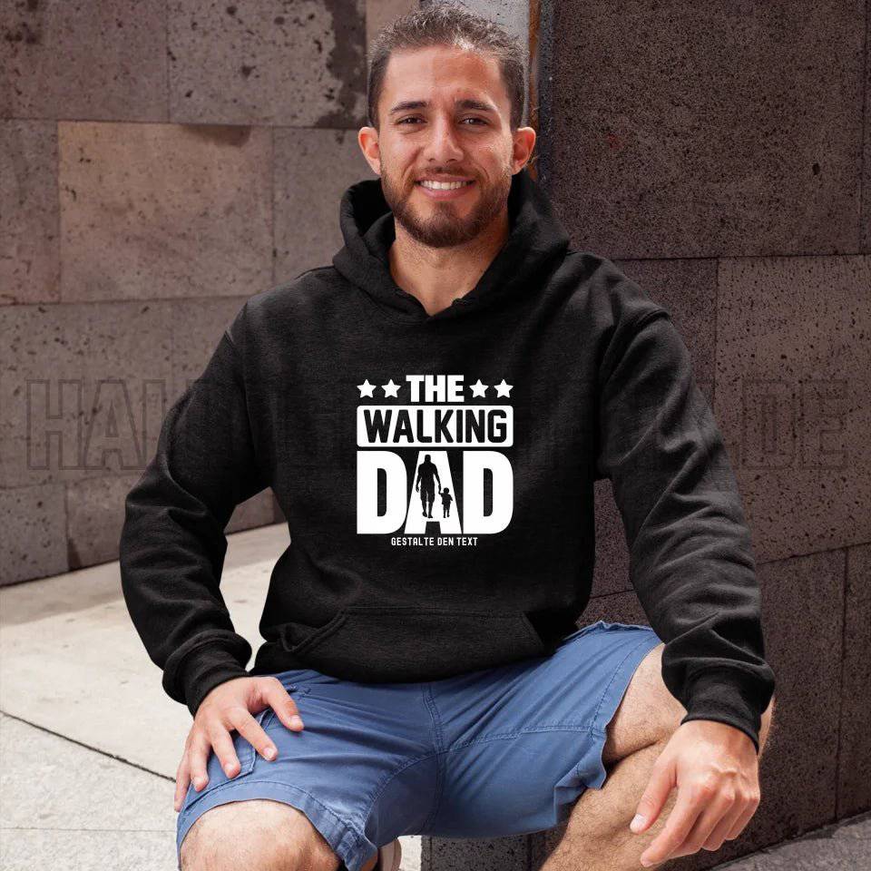 The Walking Dad 2 • Unisex Premium Hoodie XS-5XL aus Bio-Baumwolle für Damen & Herren • Motivprodukt • personalisiert