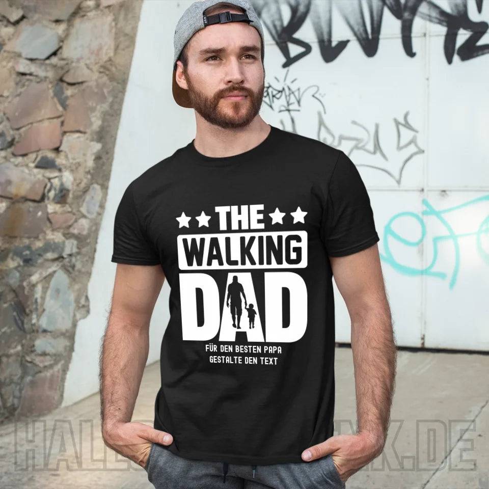 The Walking Dad 2 • Unisex Premium T-Shirt XS-5XL aus Bio-Baumwolle für Damen & Herren • Motivprodukt • personalisiert