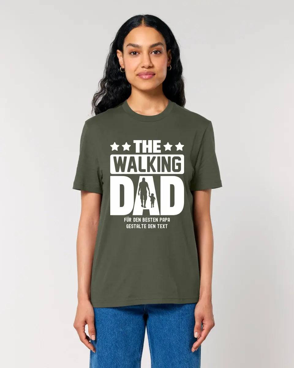 The Walking Dad 2 • Unisex Premium T-Shirt XS-5XL aus Bio-Baumwolle für Damen & Herren • Motivprodukt • personalisiert