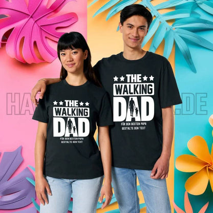 The Walking Dad 2 • Unisex Premium T-Shirt XS-5XL aus Bio-Baumwolle für Damen & Herren • Motivprodukt • personalisiert