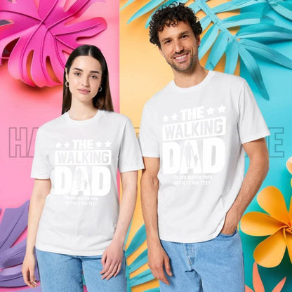 The Walking Dad 2 • Unisex Premium T-Shirt XS-5XL aus Bio-Baumwolle für Damen & Herren • Motivprodukt • personalisiert