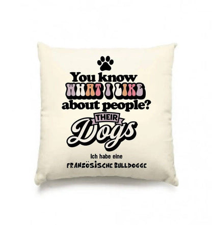 Their Dogs • Hund • Passe den Text an • Kissen 40x40 cm • Exklusivdesign • personalisiert