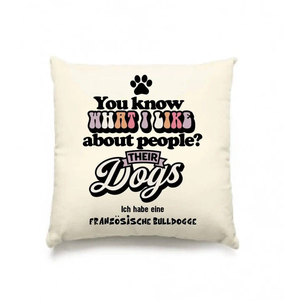 Their Dogs • Hund • Passe den Text an • Kissen 40x40 cm • Exklusivdesign • personalisiert