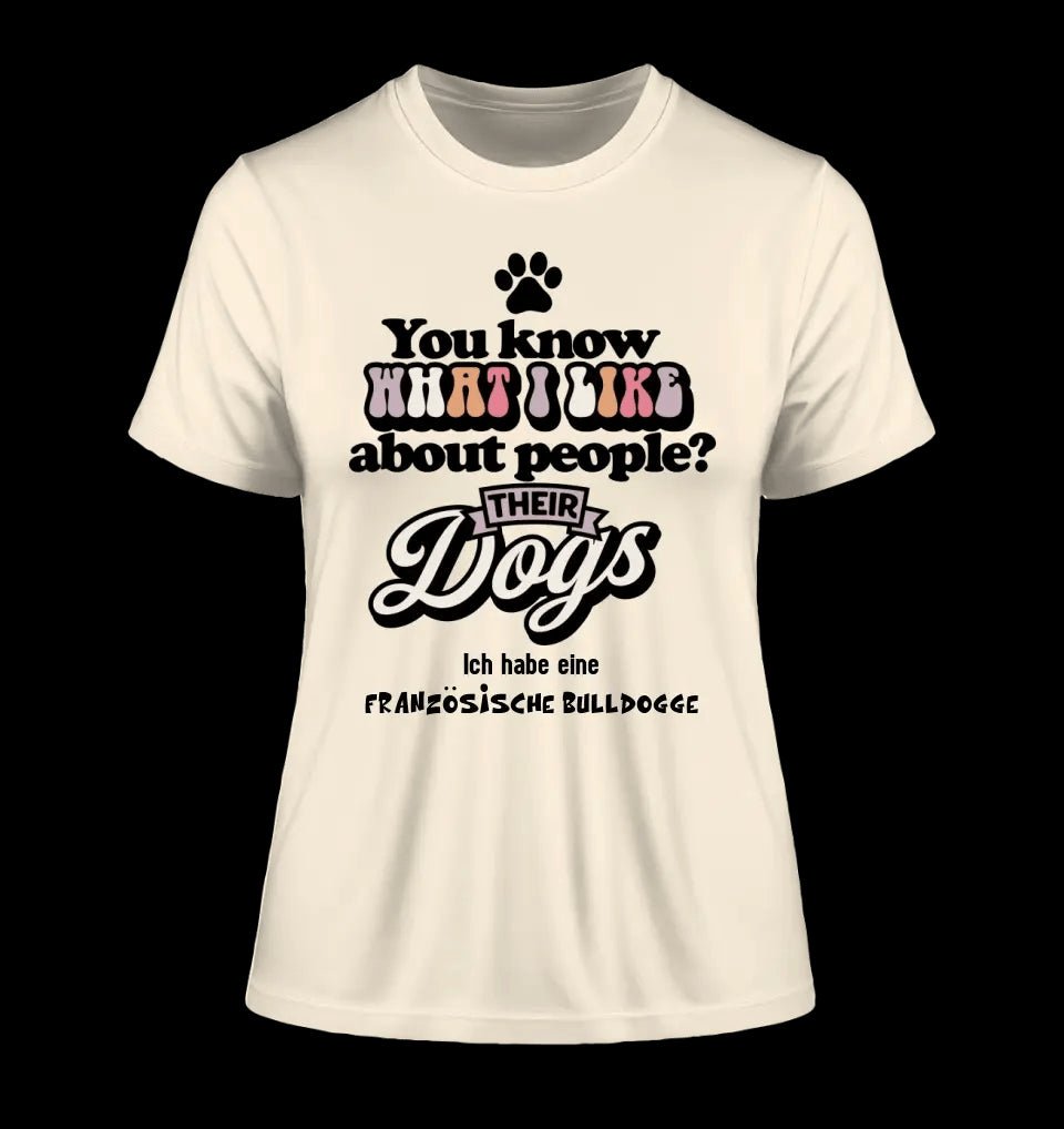 Their Dogs • Hund • Passe den Text an • Ladies Premium T-Shirt XS-2XL aus Bio-Baumwolle für Damen • Exklusivdesign • personalisiert