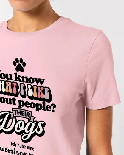 Their Dogs • Hund • Passe den Text an • Ladies Premium T-Shirt XS-2XL aus Bio-Baumwolle für Damen • Exklusivdesign • personalisiert