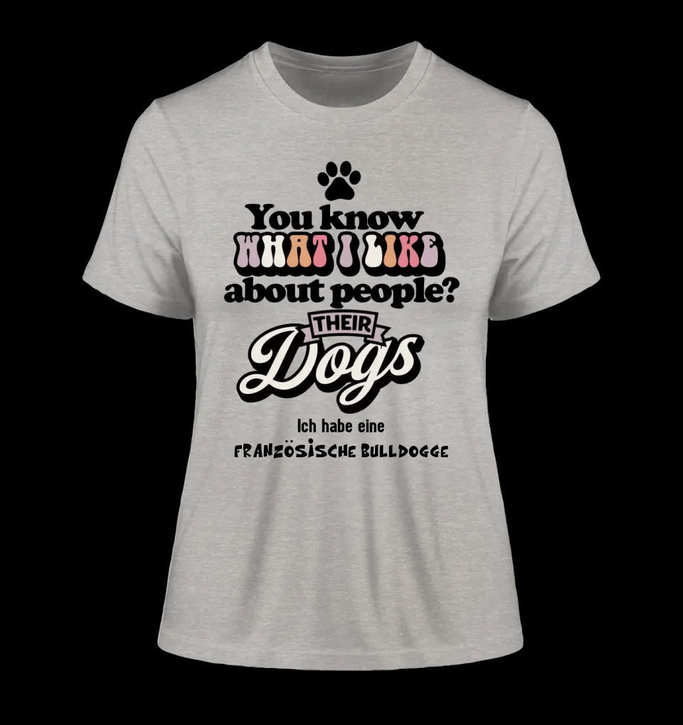 Their Dogs • Hund • Passe den Text an • Ladies Premium T-Shirt XS-2XL aus Bio-Baumwolle für Damen • Exklusivdesign • personalisiert