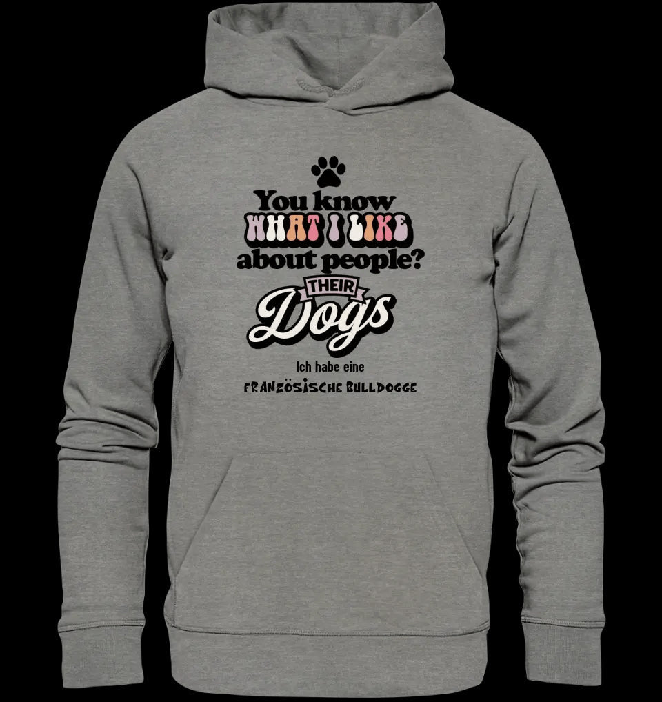 Their Dogs • Hund • Passe den Text an • Unisex Premium Hoodie XS-5XL aus Bio-Baumwolle für Damen & Herren • Exklusivdesign • personalisiert