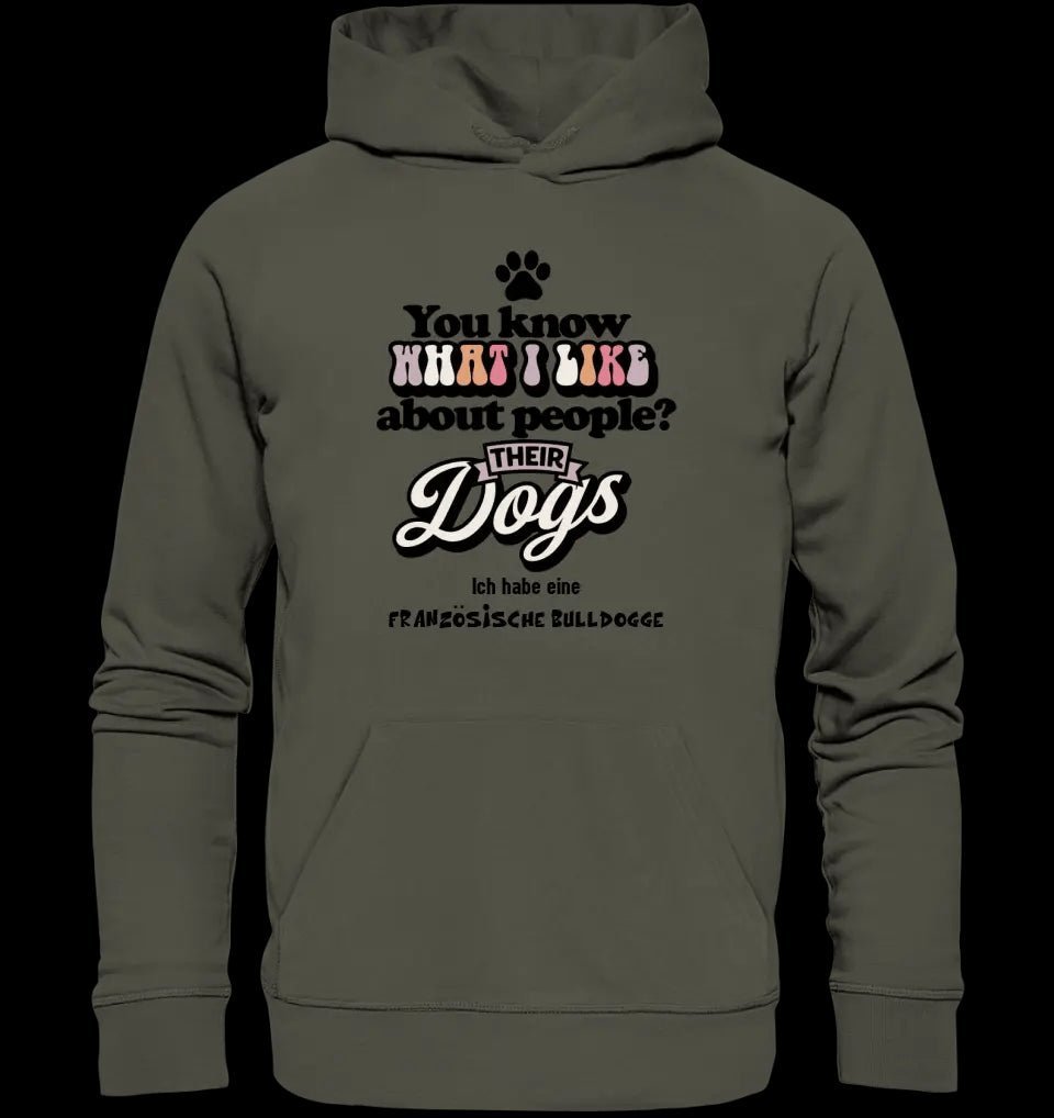 Their Dogs • Hund • Passe den Text an • Unisex Premium Hoodie XS-5XL aus Bio-Baumwolle für Damen & Herren • Exklusivdesign • personalisiert