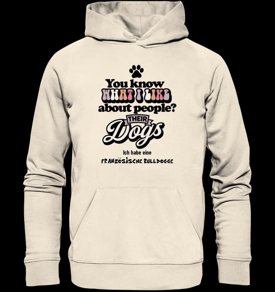 Their Dogs • Hund • Passe den Text an • Unisex Premium Hoodie XS-5XL aus Bio-Baumwolle für Damen & Herren • Exklusivdesign • personalisiert