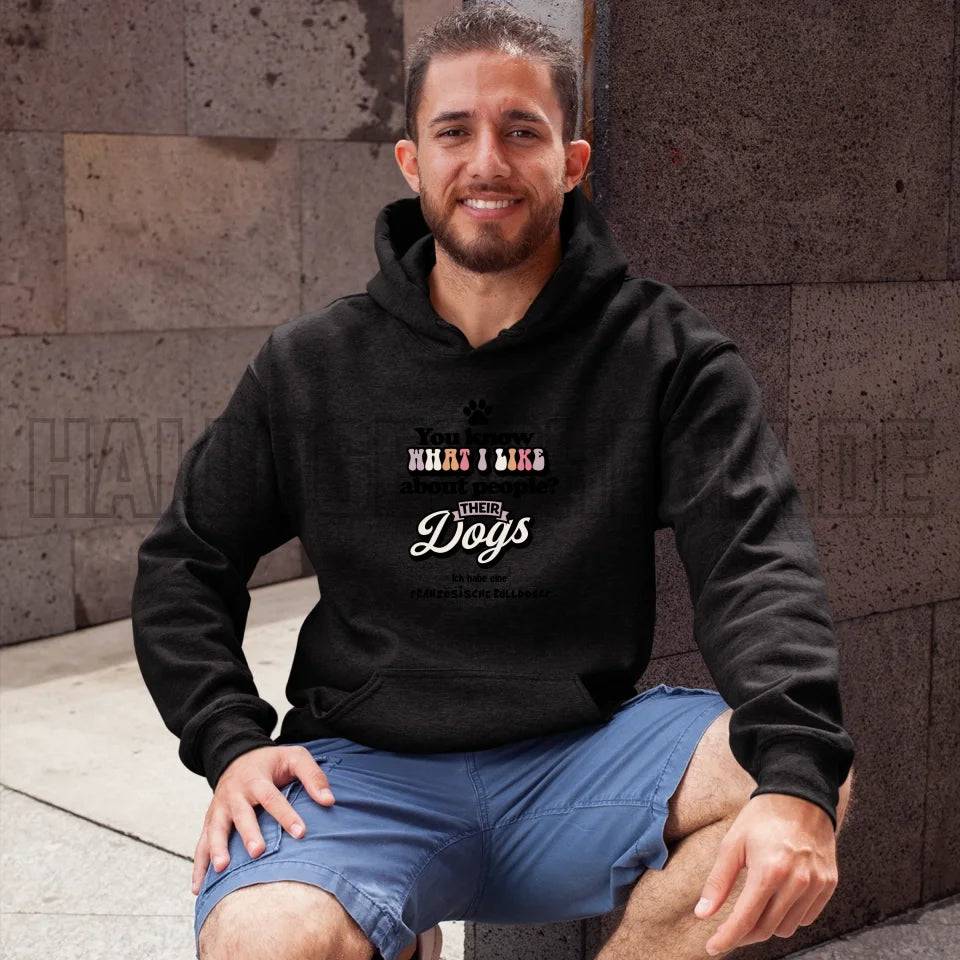 Their Dogs • Hund • Passe den Text an • Unisex Premium Hoodie XS-5XL aus Bio-Baumwolle für Damen & Herren • Exklusivdesign • personalisiert