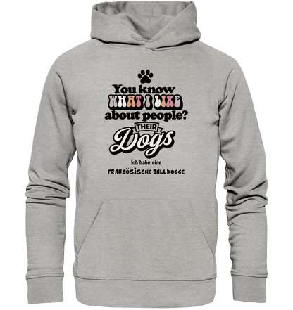 Their Dogs • Hund • Passe den Text an • Unisex Premium Hoodie XS-5XL aus Bio-Baumwolle für Damen & Herren • Exklusivdesign • personalisiert