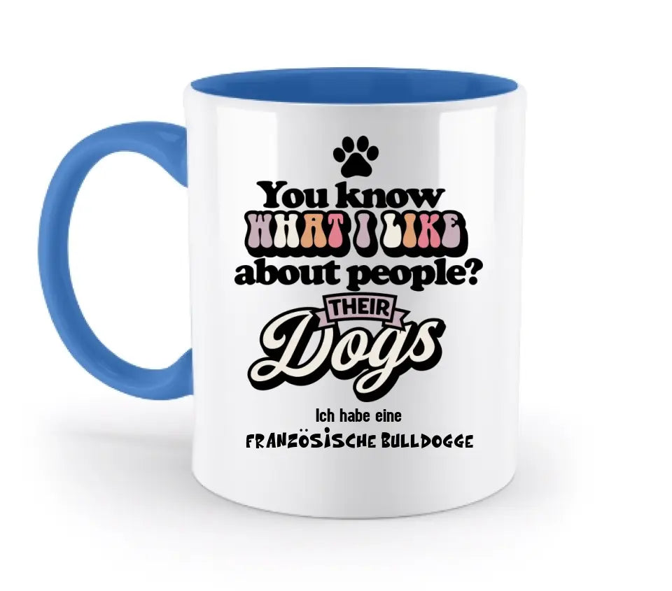 Their Dogs • Hund • Passe den Text an • zweifarbige Tasse • Exklusivdesign • personalisiert