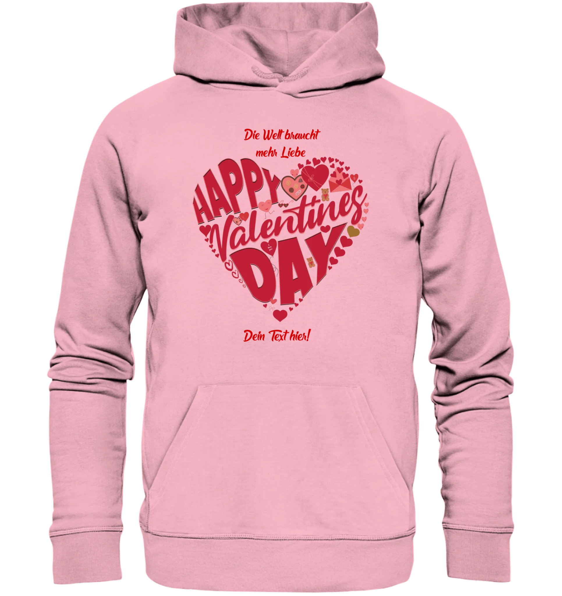 Valentinstag • Herz • Unisex Premium Hoodie XS-5XL aus Bio-Baumwolle für Damen & Herren