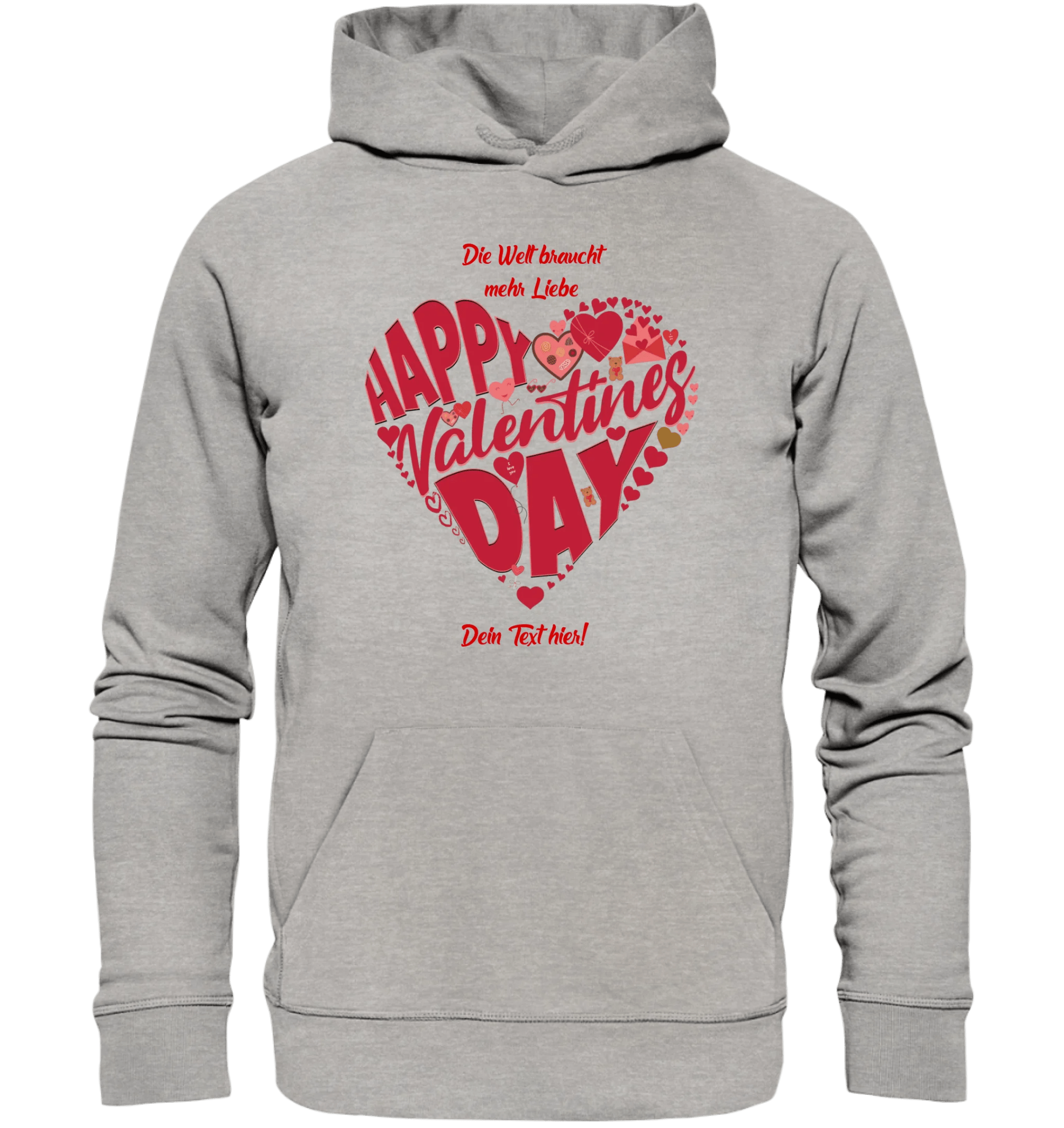 Valentinstag • Herz • Unisex Premium Hoodie XS-5XL aus Bio-Baumwolle für Damen & Herren