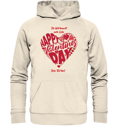 Valentinstag • Herz • Unisex Premium Hoodie XS-5XL aus Bio-Baumwolle für Damen & Herren