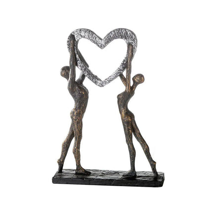 Victory of Love • Partnerschaft • Bronze/Silber • Skulptur • Wohndeko