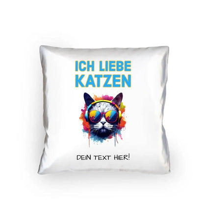 Wähle die Katze mit Motivauswahl + Text • Kissen 40x40 cm • personalisierbar