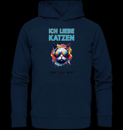 Wähle die Katze mit Motivauswahl + Text • Unisex Premium Hoodie XS-5XL aus Bio-Baumwolle für Damen & Herren • Exklusivdesign • personalisiert