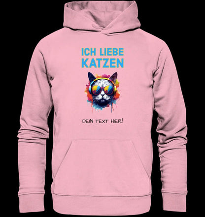 Wähle die Katze mit Motivauswahl + Text • Unisex Premium Hoodie XS-5XL aus Bio-Baumwolle für Damen & Herren • Exklusivdesign • personalisiert