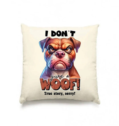 Woof! • Hund • Kissen 40x40 cm • Exklusivdesign • personalisiert