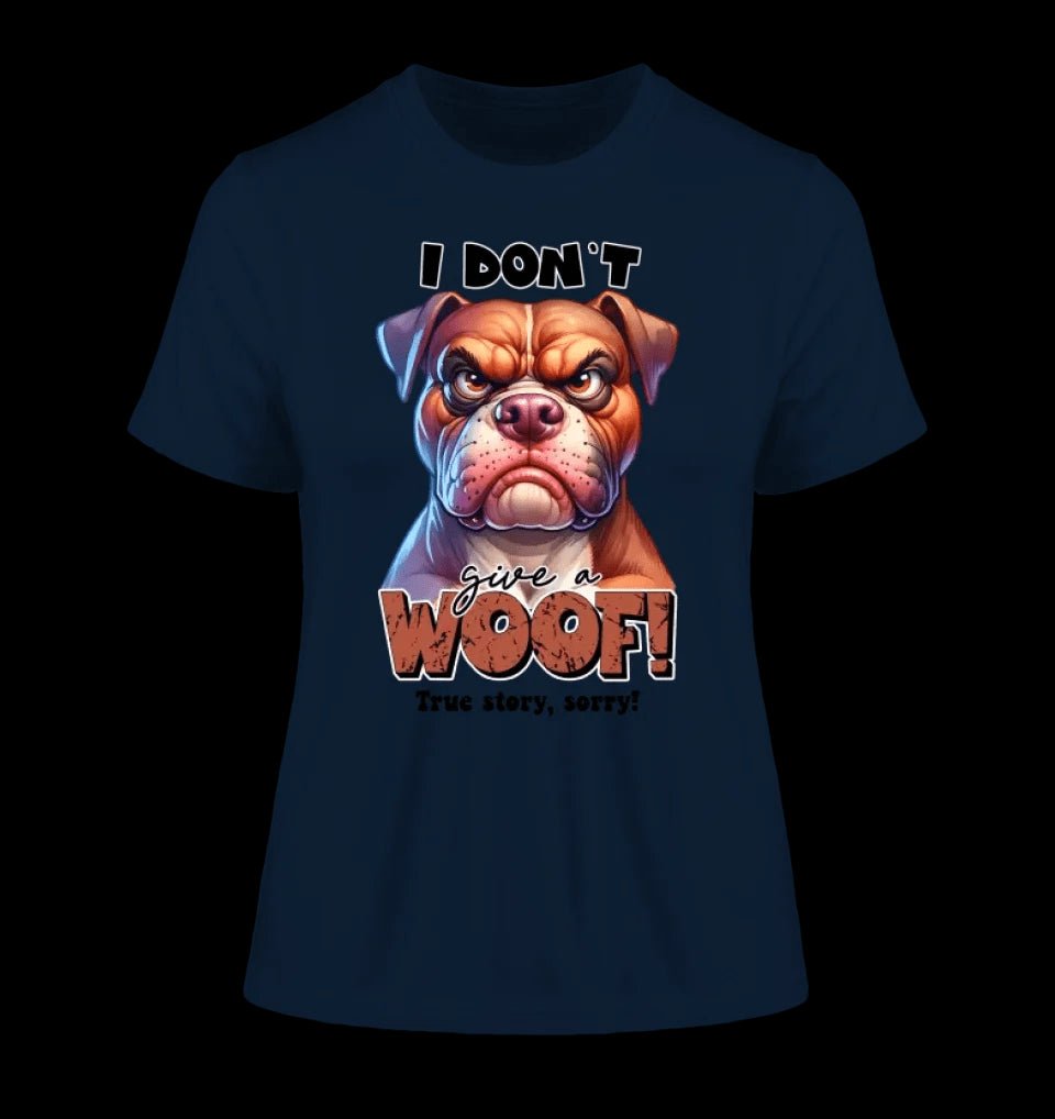 Woof! • Hund • Ladies Premium T-Shirt XS-2XL aus Bio-Baumwolle für Damen • Exklusivdesign • personalisiert