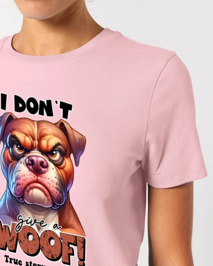 Woof! • Hund • Ladies Premium T-Shirt XS-2XL aus Bio-Baumwolle für Damen • Exklusivdesign • personalisiert