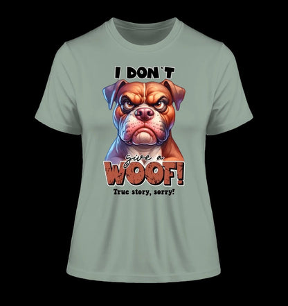 Woof! • Hund • Ladies Premium T-Shirt XS-2XL aus Bio-Baumwolle für Damen • Exklusivdesign • personalisiert