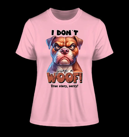 Woof! • Hund • Ladies Premium T-Shirt XS-2XL aus Bio-Baumwolle für Damen • Exklusivdesign • personalisiert