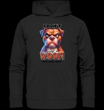 Woof! • Hund • Unisex Premium Hoodie XS-5XL aus Bio-Baumwolle für Damen & Herren • Exklusivdesign • personalisiert