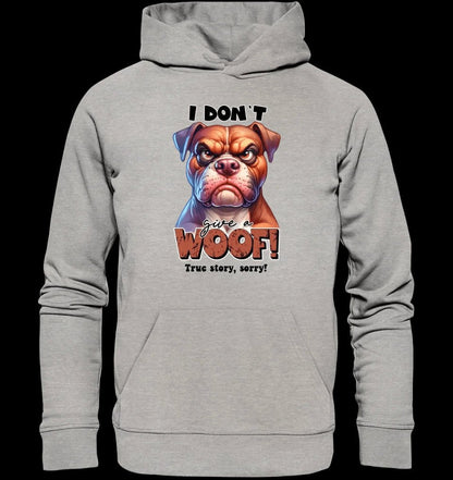 Woof! • Hund • Unisex Premium Hoodie XS-5XL aus Bio-Baumwolle für Damen & Herren • Exklusivdesign • personalisiert