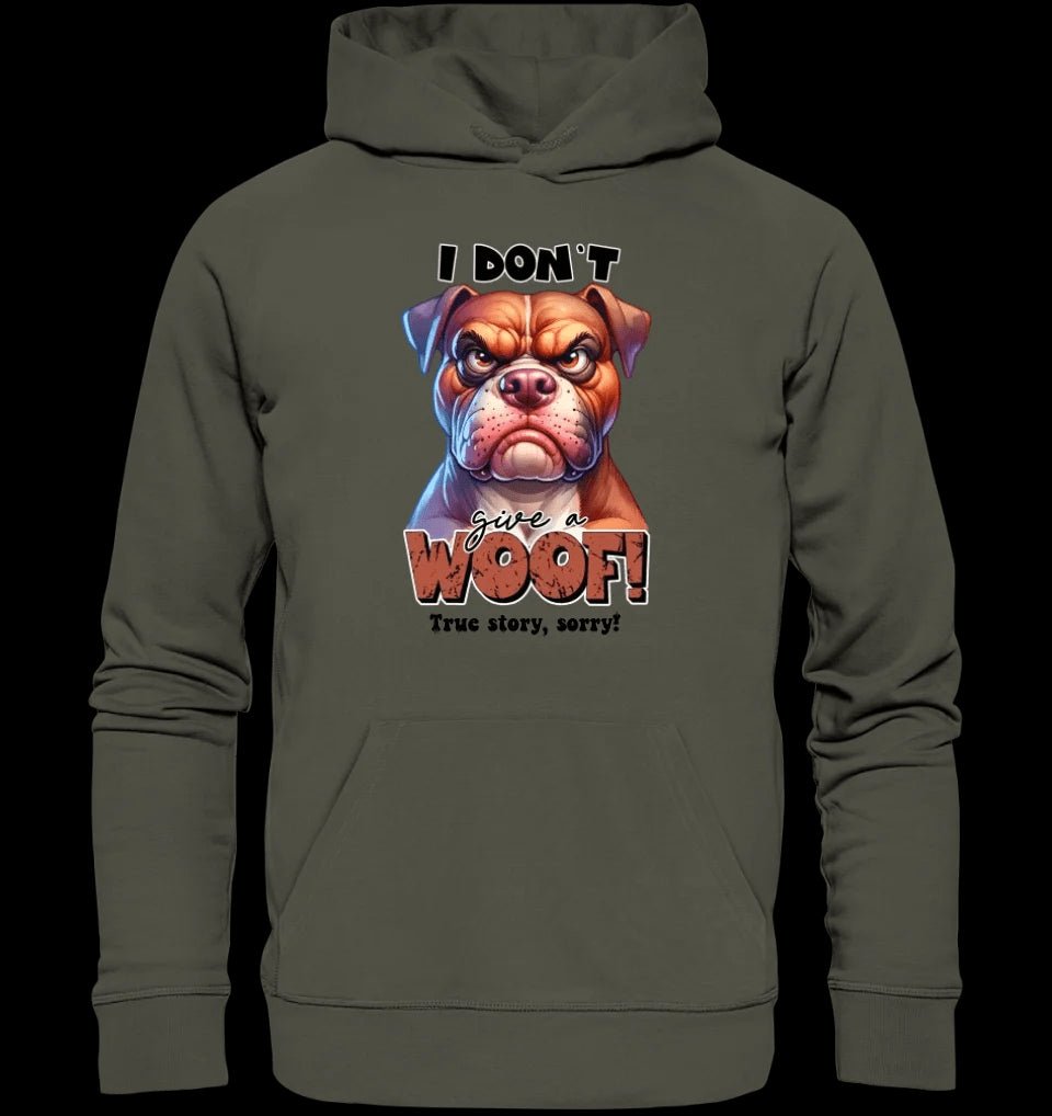 Woof! • Hund • Unisex Premium Hoodie XS-5XL aus Bio-Baumwolle für Damen & Herren • Exklusivdesign • personalisiert