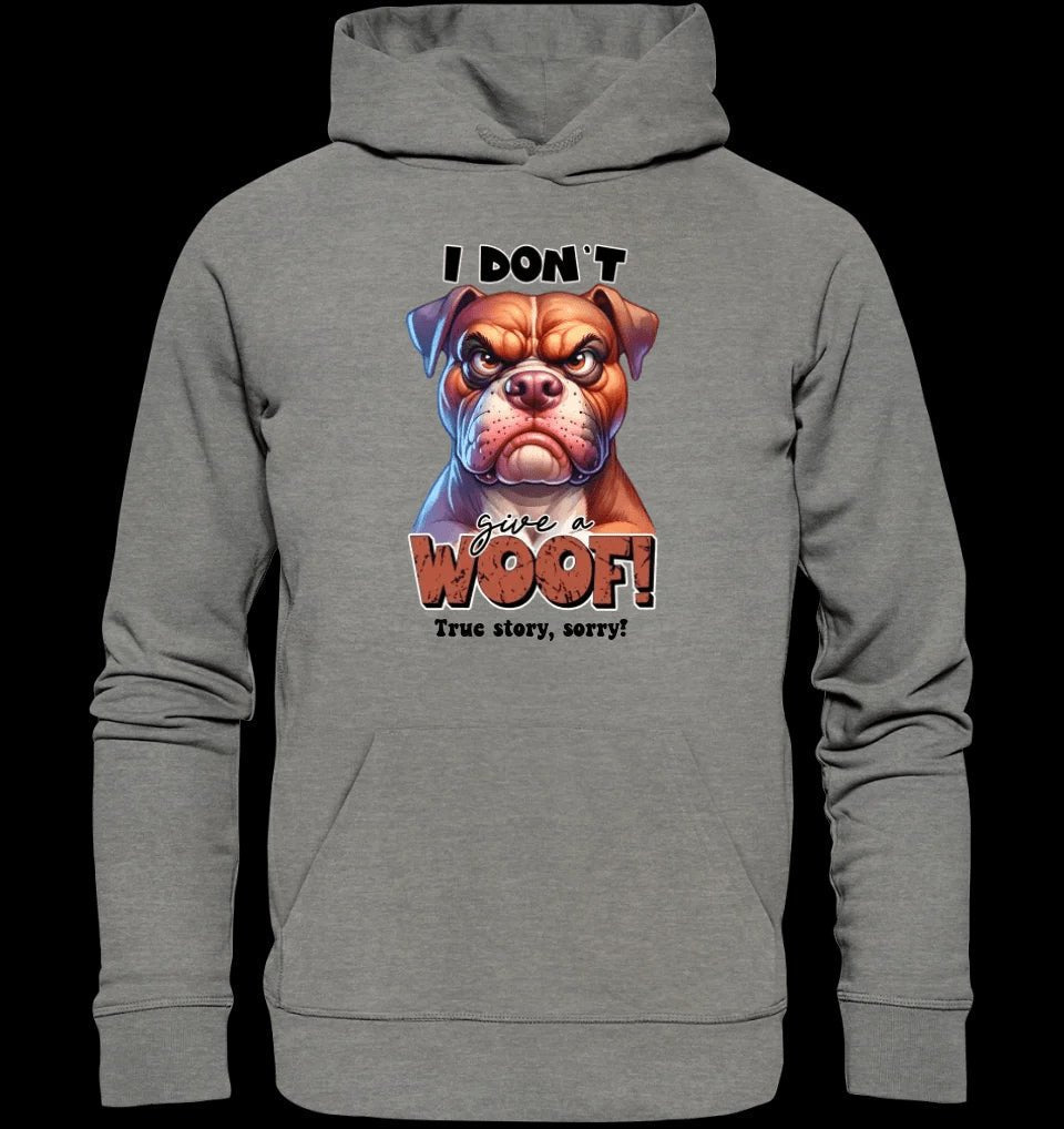 Woof! • Hund • Unisex Premium Hoodie XS-5XL aus Bio-Baumwolle für Damen & Herren • Exklusivdesign • personalisiert