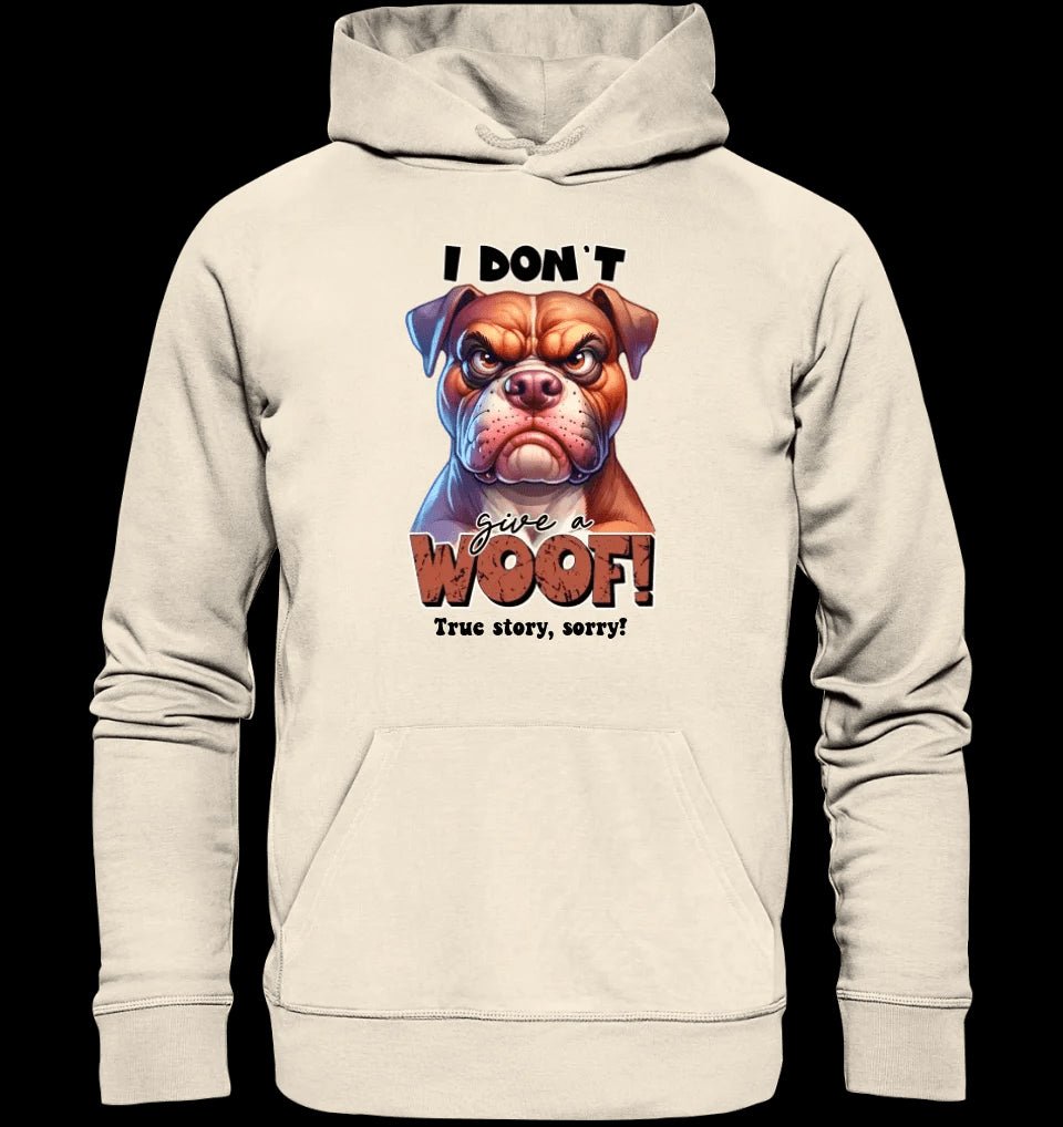 Woof! • Hund • Unisex Premium Hoodie XS-5XL aus Bio-Baumwolle für Damen & Herren • Exklusivdesign • personalisiert