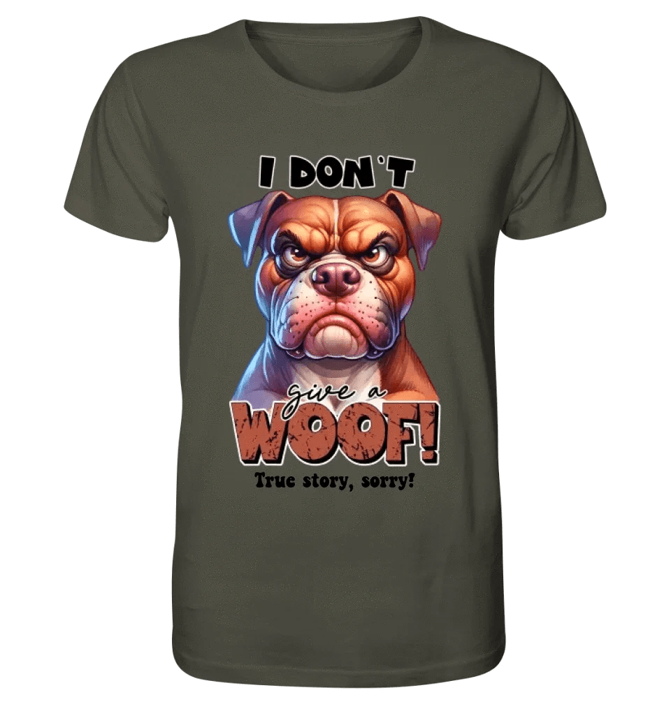 Woof! • Hund • Unisex Premium T-Shirt XS-5XL aus Bio-Baumwolle für Damen & Herren • Exklusivdesign • personalisiert