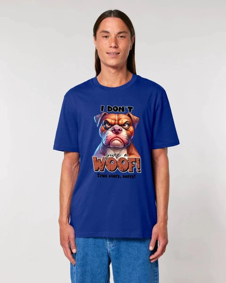 Woof! • Hund • Unisex Premium T-Shirt XS-5XL aus Bio-Baumwolle für Damen & Herren • Exklusivdesign • personalisiert