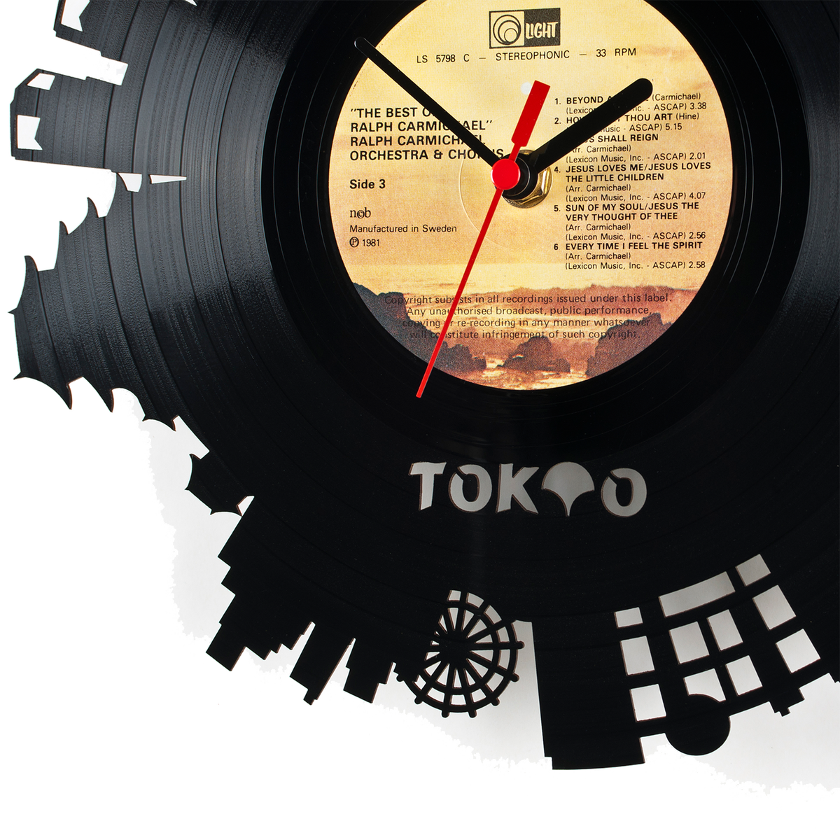 Schallplattenuhr Tokio