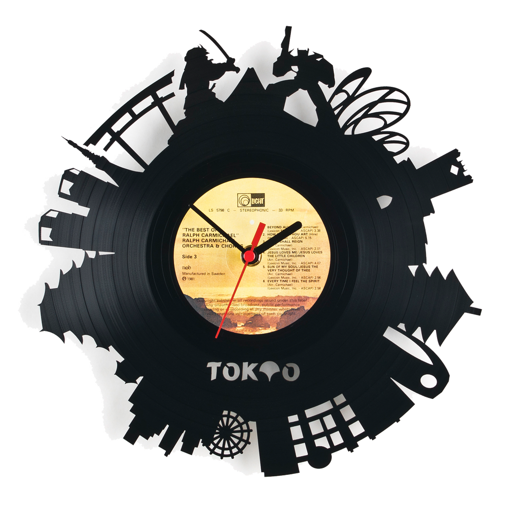 Schallplattenuhr Tokio