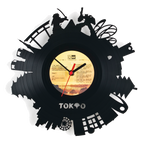 Schallplattenuhr Tokio