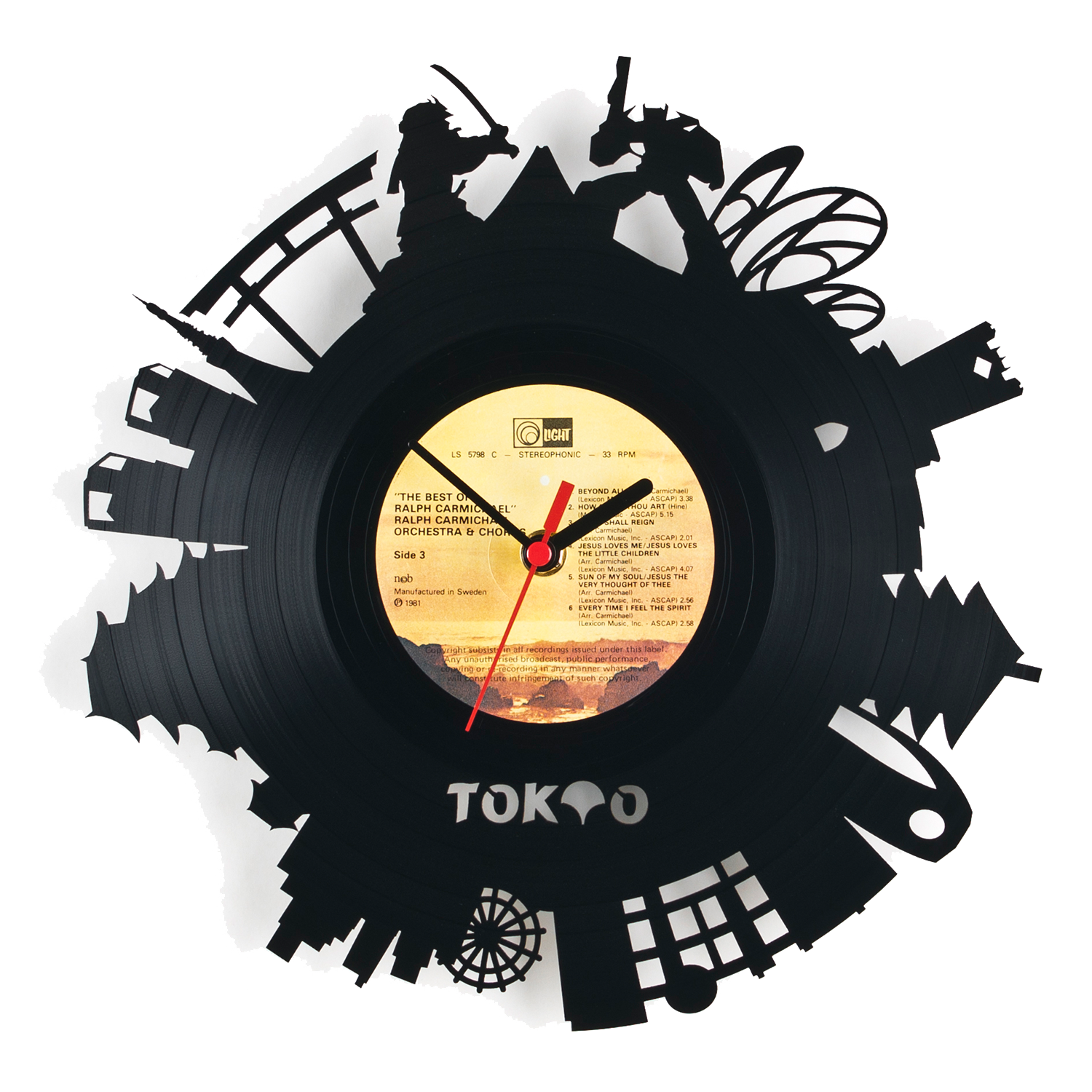 Schallplattenuhr Tokio