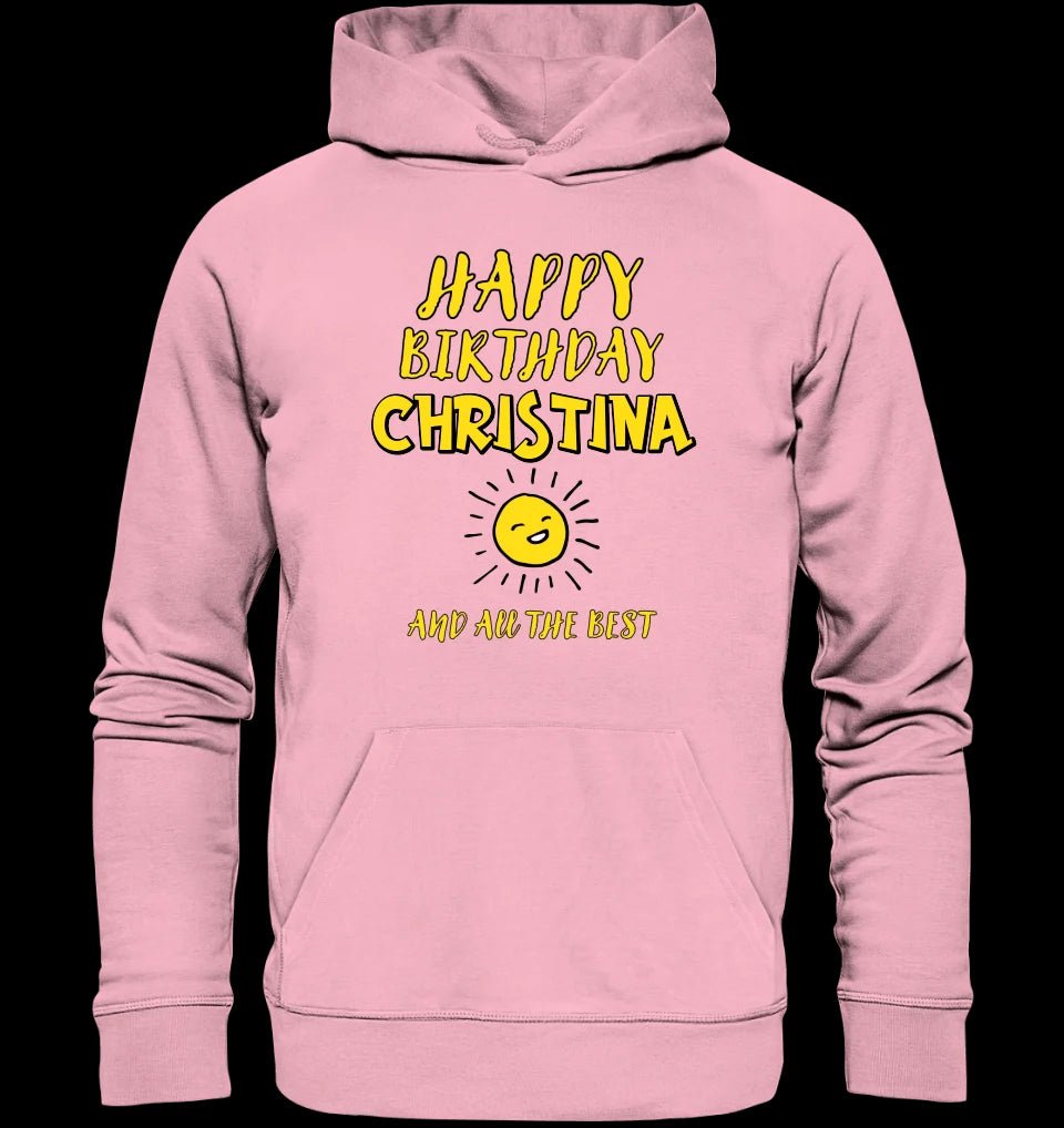 Zum Geburtstag mit deinem Wunschnamen • Birthday • Unisex Premium Hoodie XS-5XL aus Bio-Baumwolle für Damen & Herren