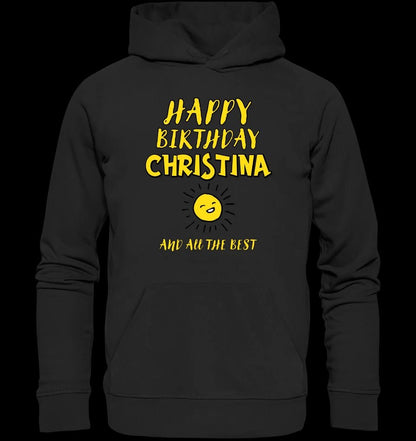 Zum Geburtstag mit deinem Wunschnamen • Birthday • Unisex Premium Hoodie XS-5XL aus Bio-Baumwolle für Damen & Herren