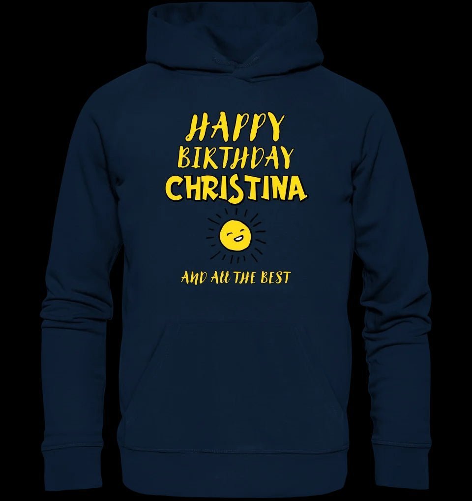 Zum Geburtstag mit deinem Wunschnamen • Birthday • Unisex Premium Hoodie XS-5XL aus Bio-Baumwolle für Damen & Herren