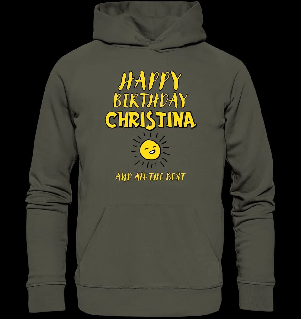 Zum Geburtstag mit deinem Wunschnamen • Birthday • Unisex Premium Hoodie XS-5XL aus Bio-Baumwolle für Damen & Herren