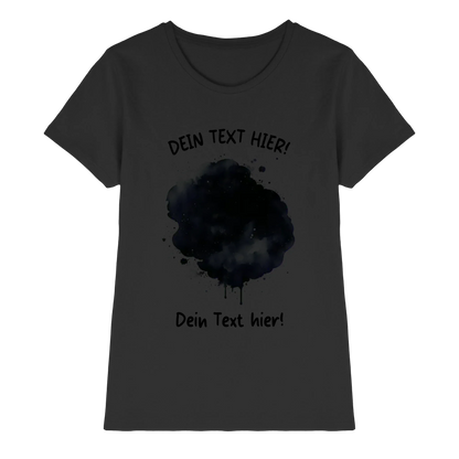 KI-Cartoon-Effekt Splash • mehrere Artikel • ’Statement-Collection’ • Wunschtext • Mein Fotomotiv - Premium Damen