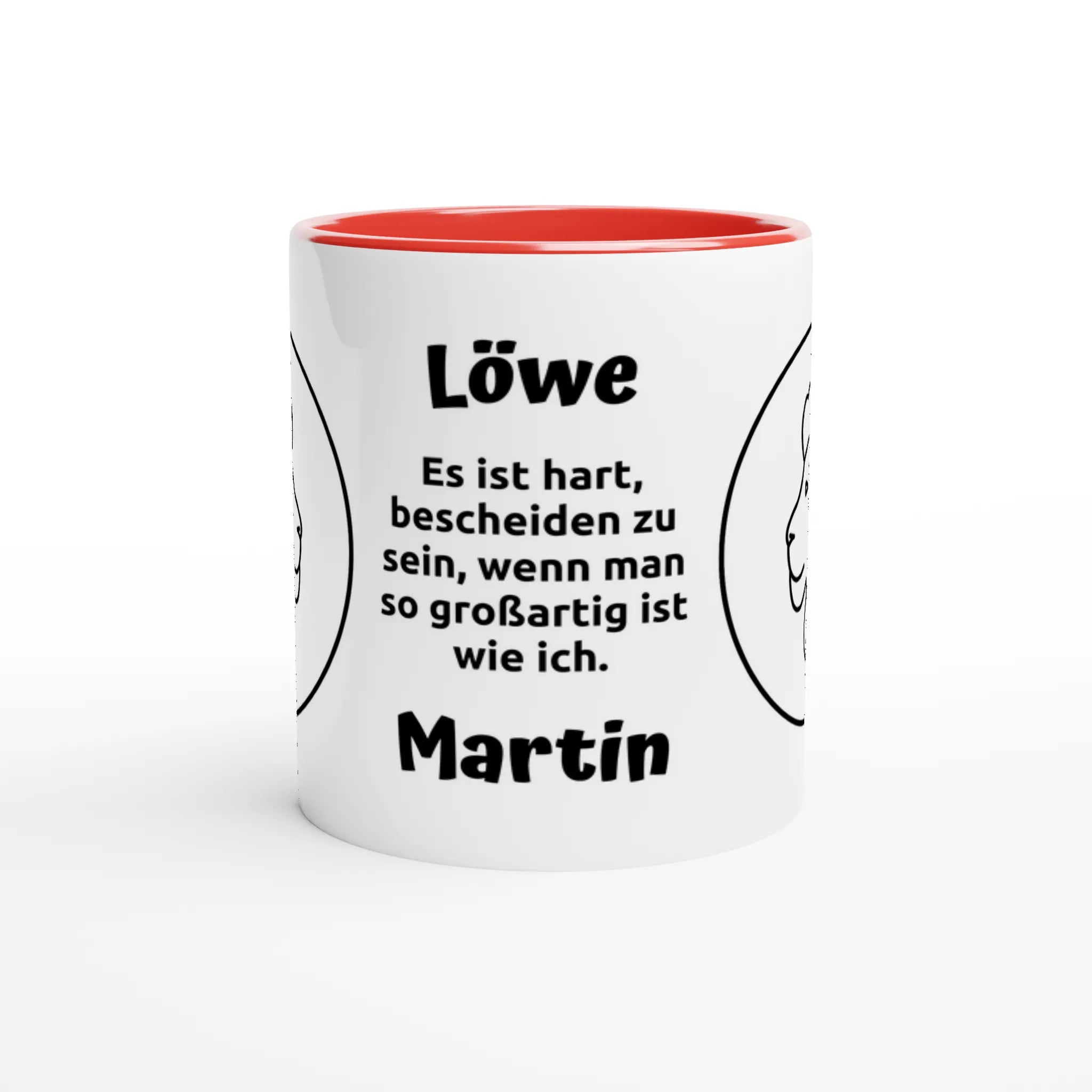 Mit 3D-Vorschau: 12 Sternzeichen mit Name + personalisierten Sprüchen • zweifarbige Tasse