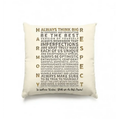 Always inspire • Kissen 40x40 cm • Exklusivdesign • personalisiert