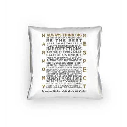 Always inspire • Kissen 40x40 cm • Exklusivdesign • personalisiert